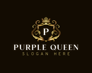 Luxury Crown Shield logo design