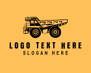 Vehicle - Construction Dump Truck logo design
