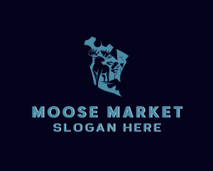 Moose - Safari Moose Wild logo design