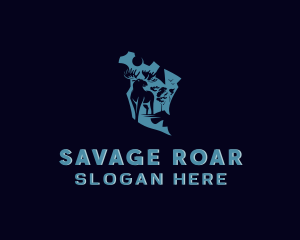 Safari Moose Wild logo design