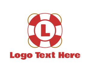 Letter - Lifeguard Float Letter logo design