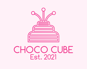 Confectionery - Pink Birthday Cake logo design