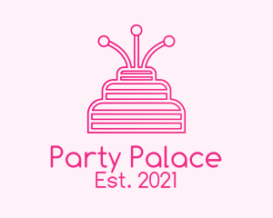 Birthday - Pink Birthday Cake logo design