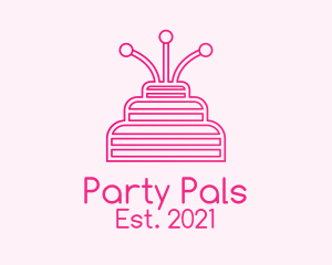 Birthday - Pink Birthday Cake logo design