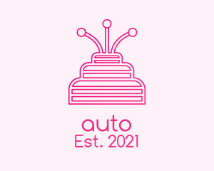 Dessert - Pink Birthday Cake logo design