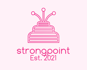 Bakery - Pink Birthday Cake logo design