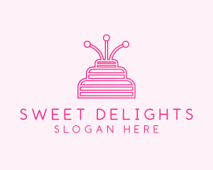 Birthday Cake Dessert logo design