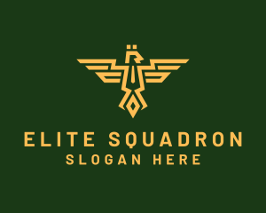 Squadron - Eagle Army Crest logo design