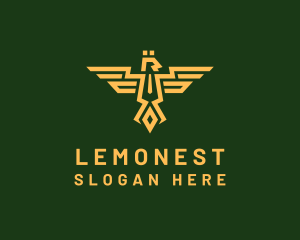 Pilot Training - Eagle Army Crest logo design