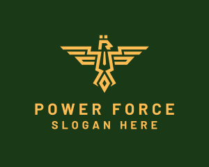 Commander - Eagle Army Crest logo design
