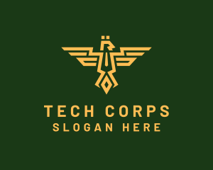 Corps - Eagle Army Crest logo design