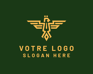Monarchy - Eagle Army Crest logo design