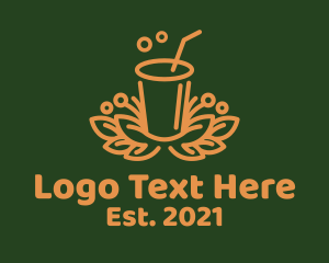 Fresh - Fresh Orange Juice Drink logo design