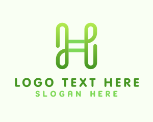 Application - Modern Creative Gradient Letter H logo design