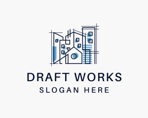 Draft - Geometric Architecture Building logo design