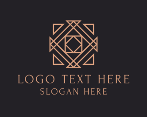 Contractor - Abstract Floor Tile Pattern logo design