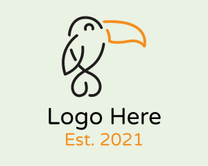 Wildlife - Happy Wild Toucan logo design