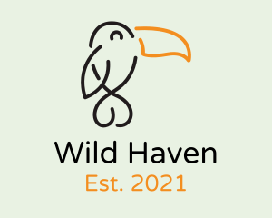 Happy Wild Toucan logo design