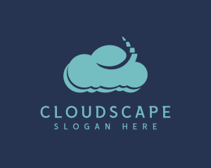 Digital Programming Cloud logo design