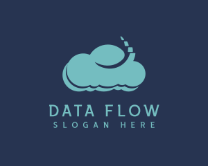 Digital Programming Cloud logo design