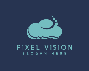 Digital Programming Cloud logo design