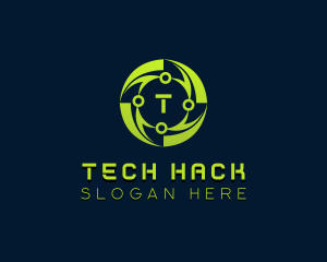 Cyber Tech Developer logo design