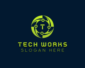 Cyber Tech Developer logo design