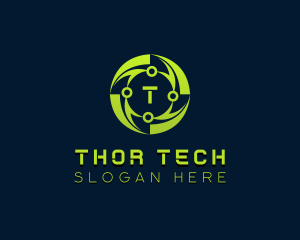 Cyber Tech Developer logo design