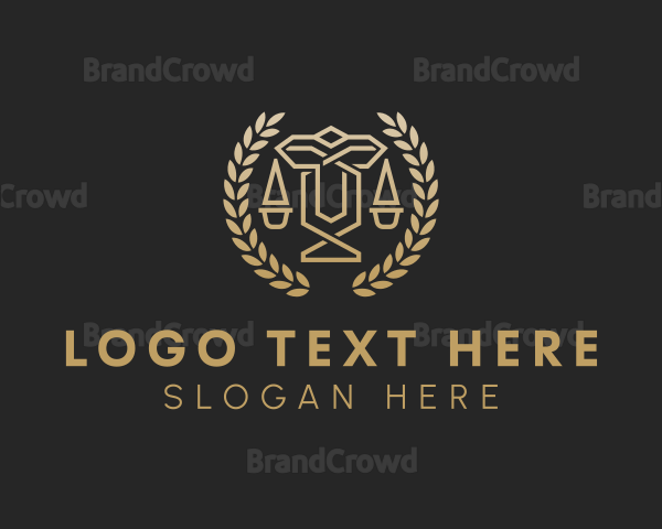 Legal Firm Wreath Logo