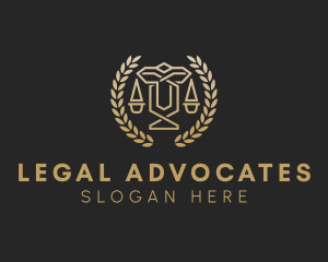 Legal Firm Wreath  logo design