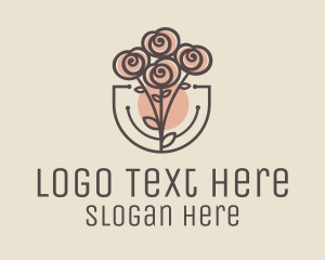 Marriage - Rose Bouquet Florist logo design