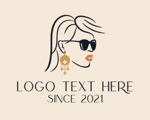 Glam - Woman Styling Accessory logo design