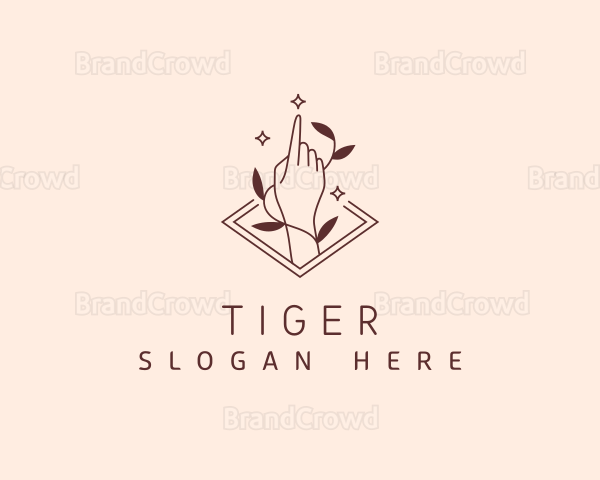 Hand Female Skincare Logo