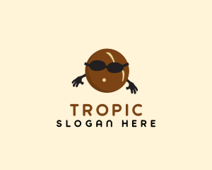 Shiny Coconut Sunglasses logo design