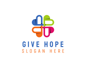 Donation - Community Hashtag Hearts logo design