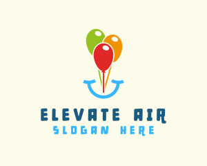 Helium - Birthday Balloon Smile logo design