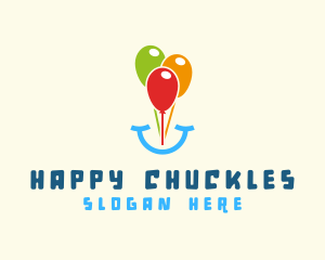 Laugh - Birthday Balloon Smile logo design