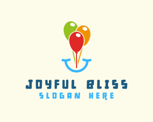 Happiness - Birthday Balloon Smile logo design