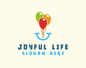 Happiness - Birthday Balloon Smile logo design