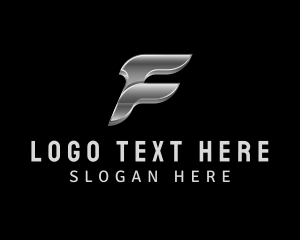 Esports - Industrial Automotive Mechanic Letter F logo design