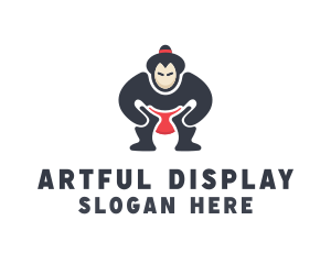 Japan Sumo Wrestler logo design