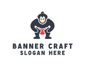 Japan Sumo Wrestler logo design