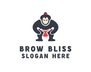 Japan Sumo Wrestler logo design