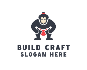 Japan Sumo Wrestler logo design