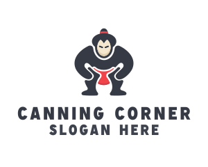 Japan Sumo Wrestler logo design