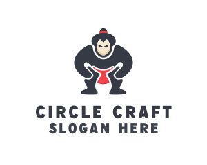 Japan Sumo Wrestler logo design