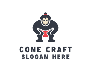 Japan Sumo Wrestler logo design