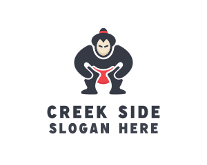 Japan Sumo Wrestler logo design