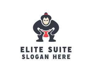 Japan Sumo Wrestler logo design