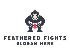 Japan Sumo Wrestler logo design